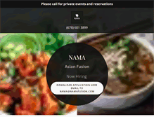 Tablet Screenshot of namafusion.com